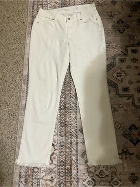 Old Navy White Women's Straight-Leg Jeans 2
